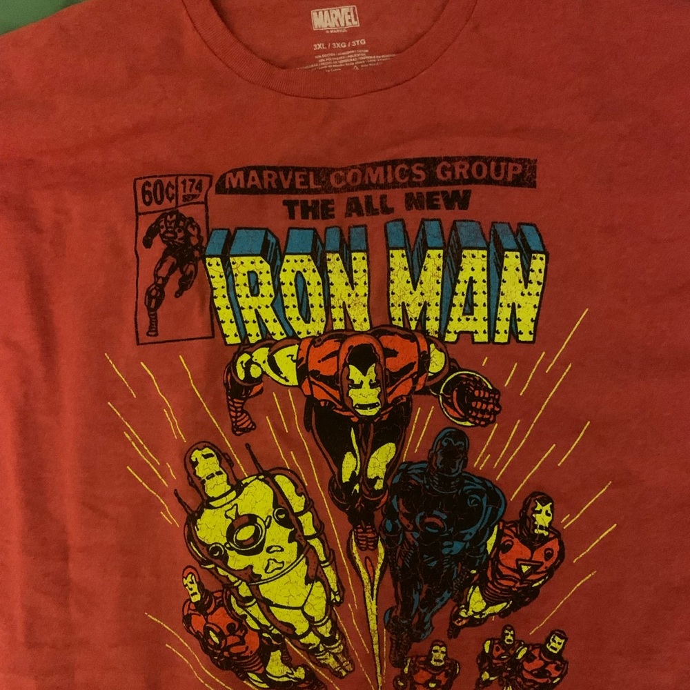 MARVEL IRON MAN T-SHIRT BRAND NEW SIZE ADULT 3XL